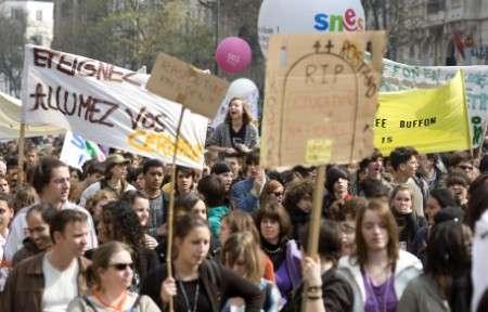 Les lycéens manifestent