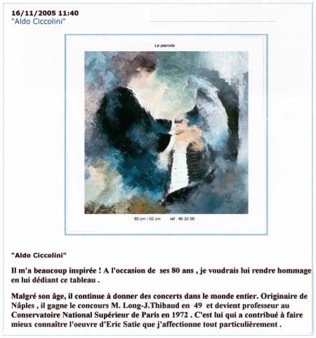 Aldo Ciccolini et Erik Satie