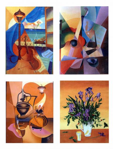 Mes toutes  premières peintures à l'huile